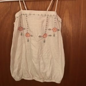 Rose Embroidered Tank